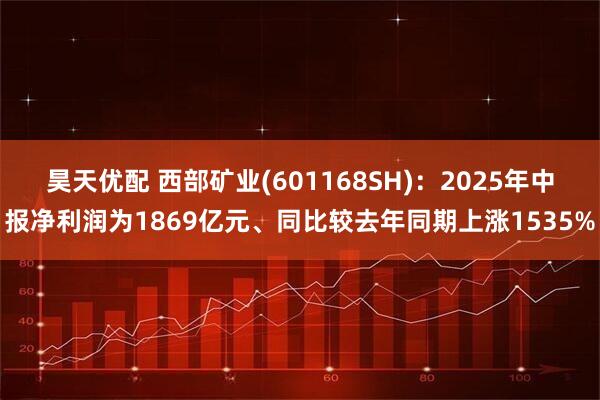昊天优配 西部矿业(601168SH):2025年中报净利润为1869亿元、同比较去年同期上涨1535%